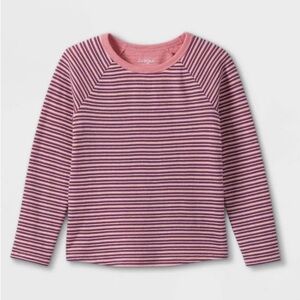 NWT Cat & Jack Girls' Printed Double-Knit Long Sleeve T-
Shirt Size L